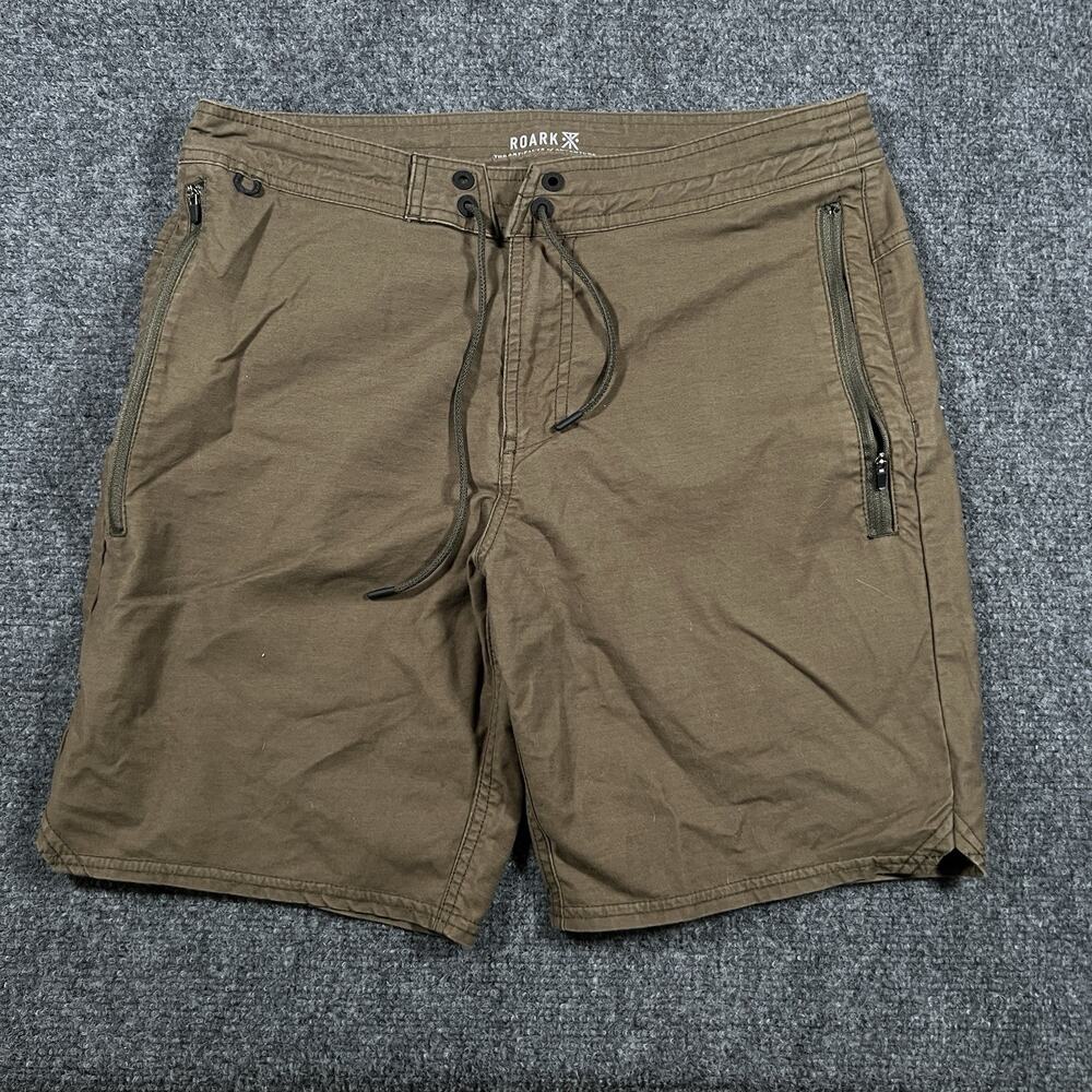 Roark Layover 2.0 Hybrid Hiking Outdoors Green Shorts Men's 32 - 8" (RS288)